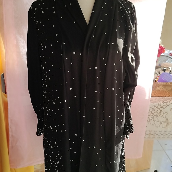 Women's open long dress up  jacket - Picture 2 of 8